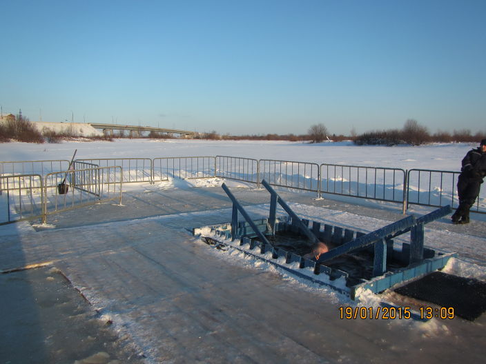 На крещенье.