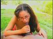 Brunette Chick Gets A Mouth Cumshot From A Dude With Big